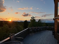 Sunset from deck on Walker's Mt.