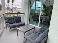 Outside kitchen seating