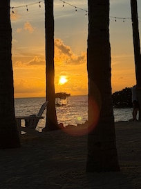 Great sunset fro beach bar!