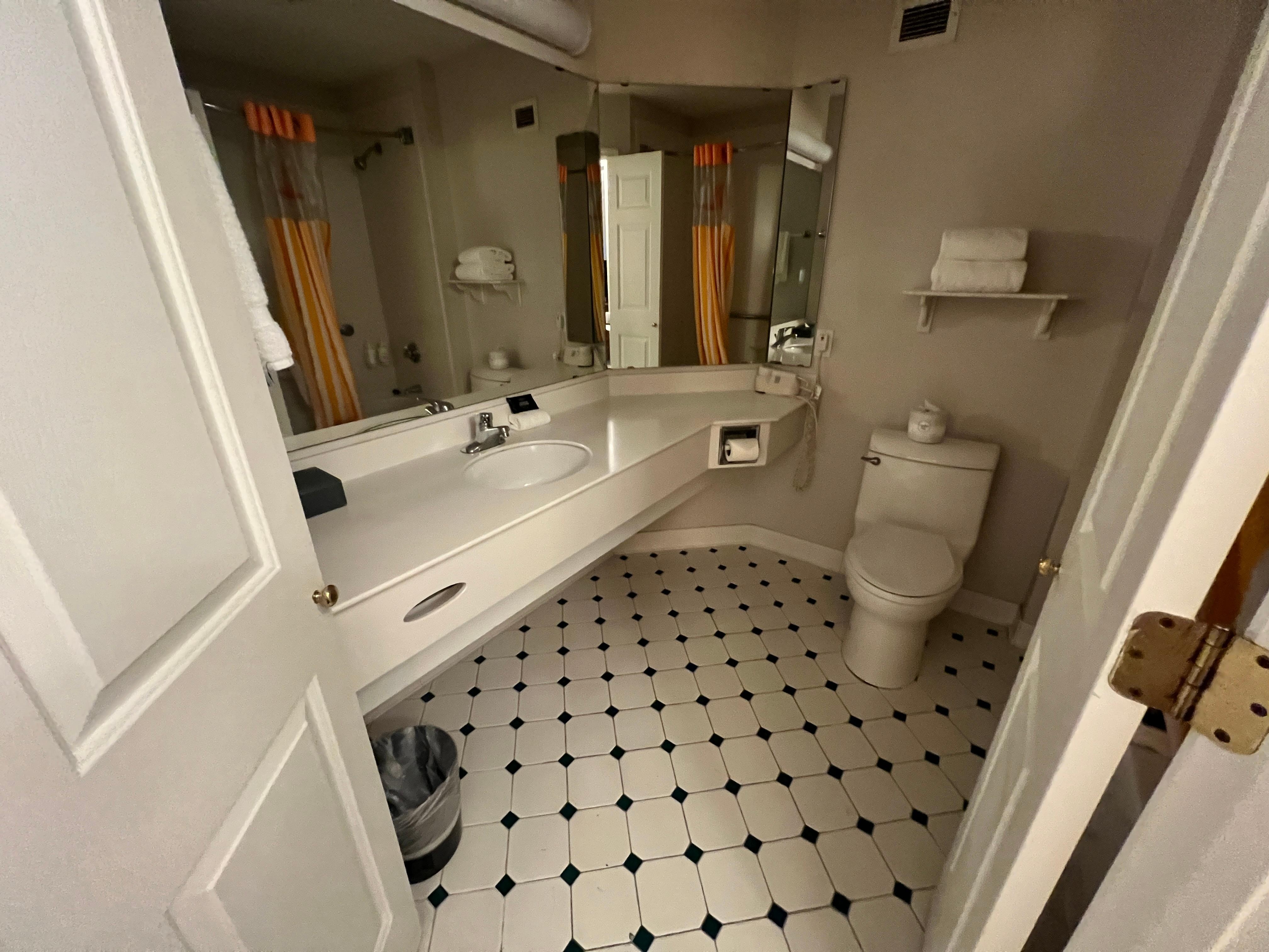 The washroom was out of the 70s