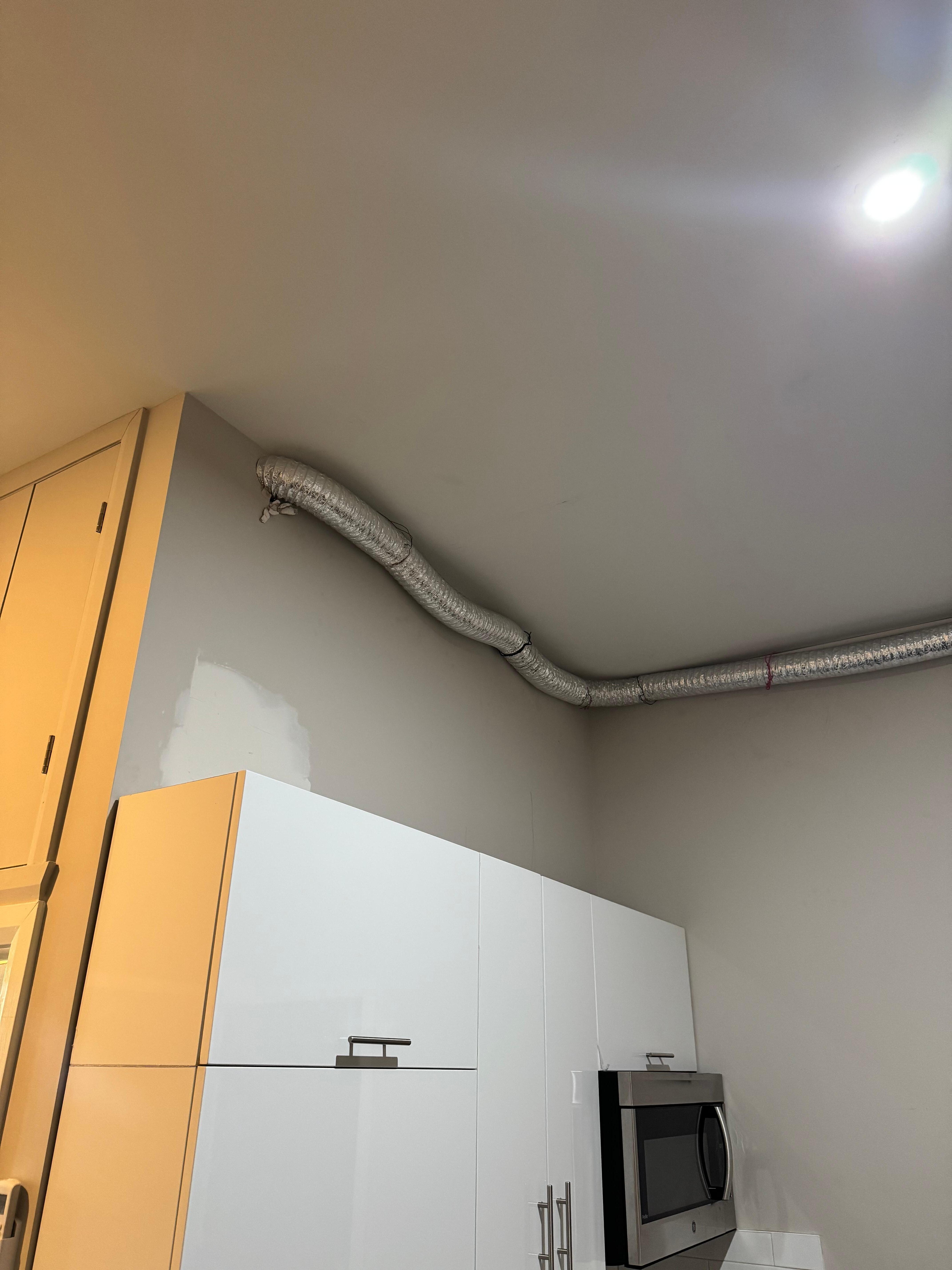 Bathroom fan ducting 