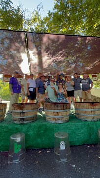 Inducted into the Hall of Fame at the grape stomp 2025.
