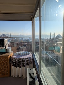 View during breakfast.