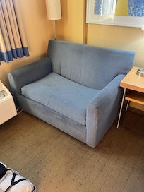 Worn and dirty couch