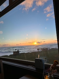 View from the resort’s restaurant