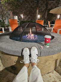 Relaxing by the Fire pit.