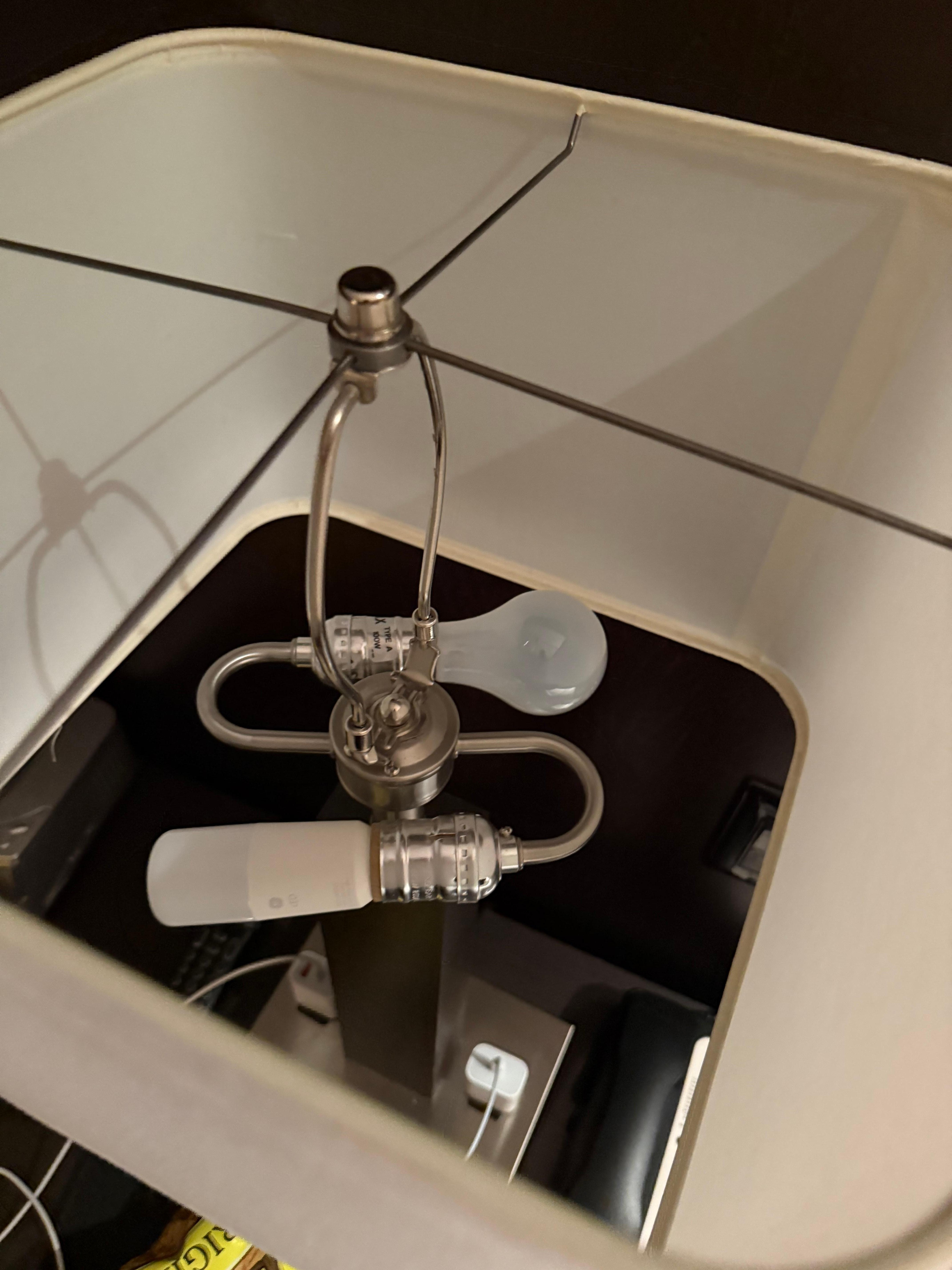Light bulb burnt out.