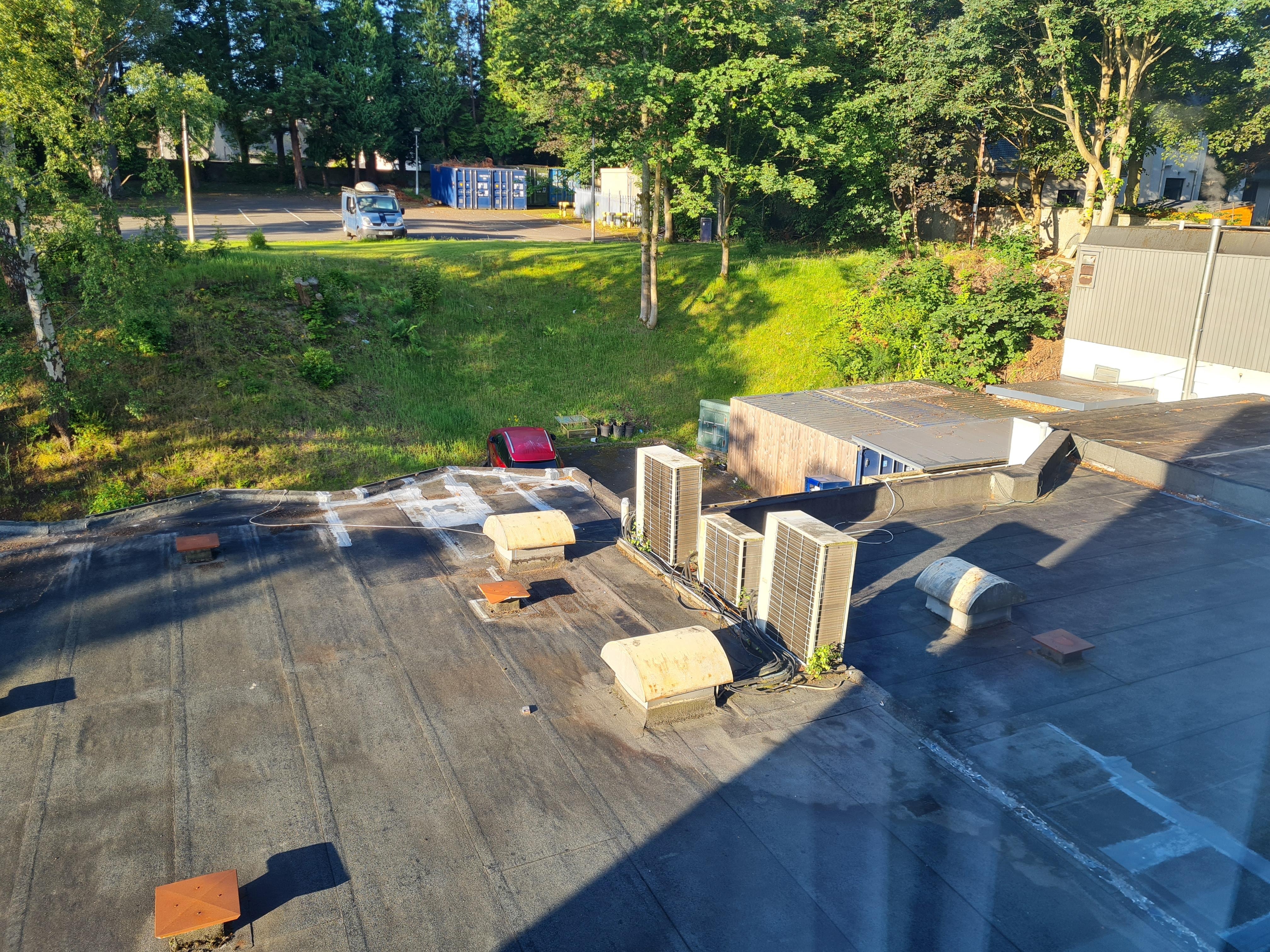Aircon units outside our window