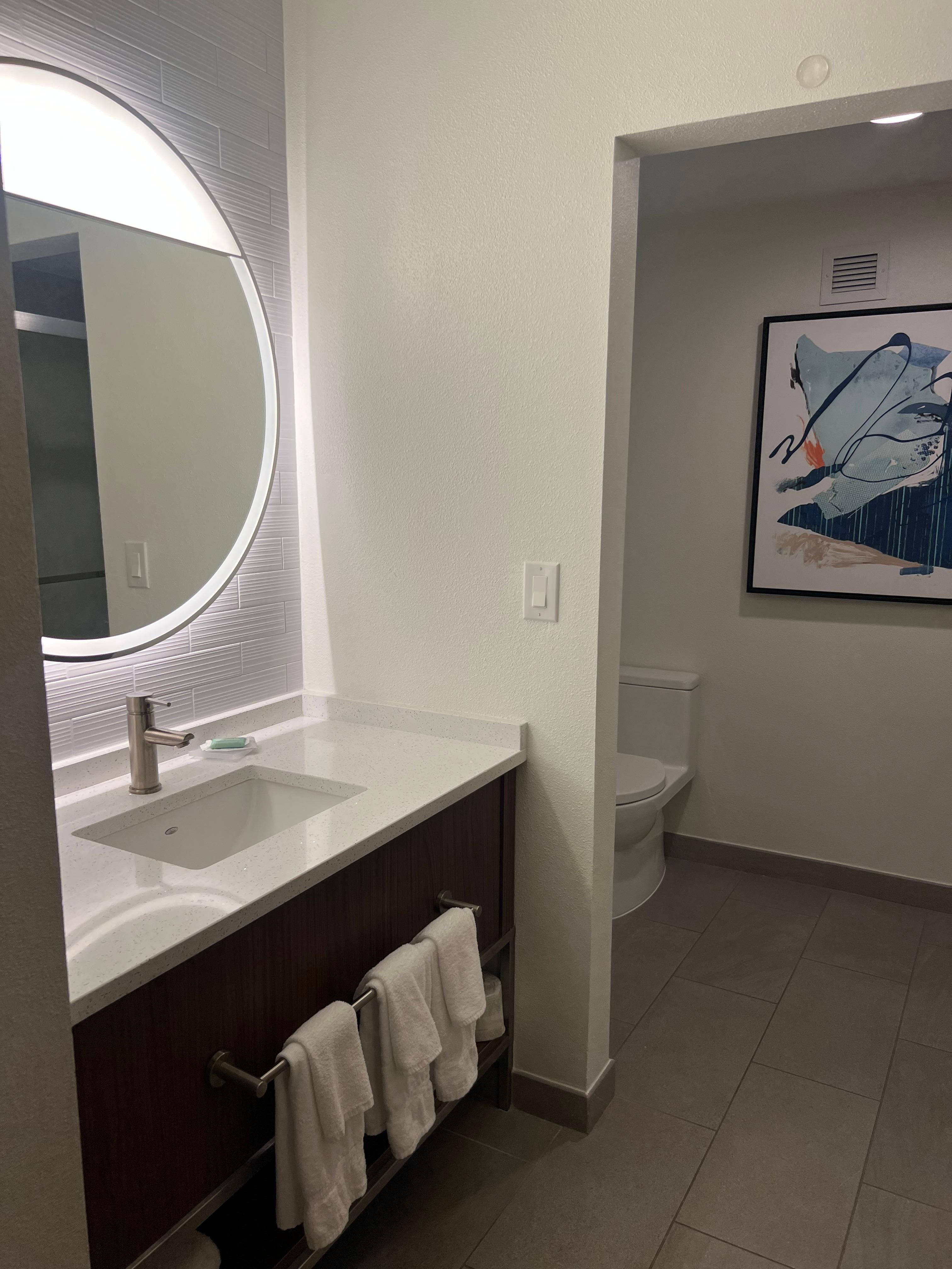 Entrance to bathroom