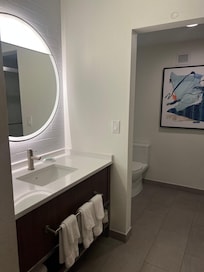 Entrance to bathroom