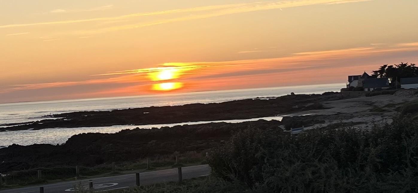 Sunset from the balcony.