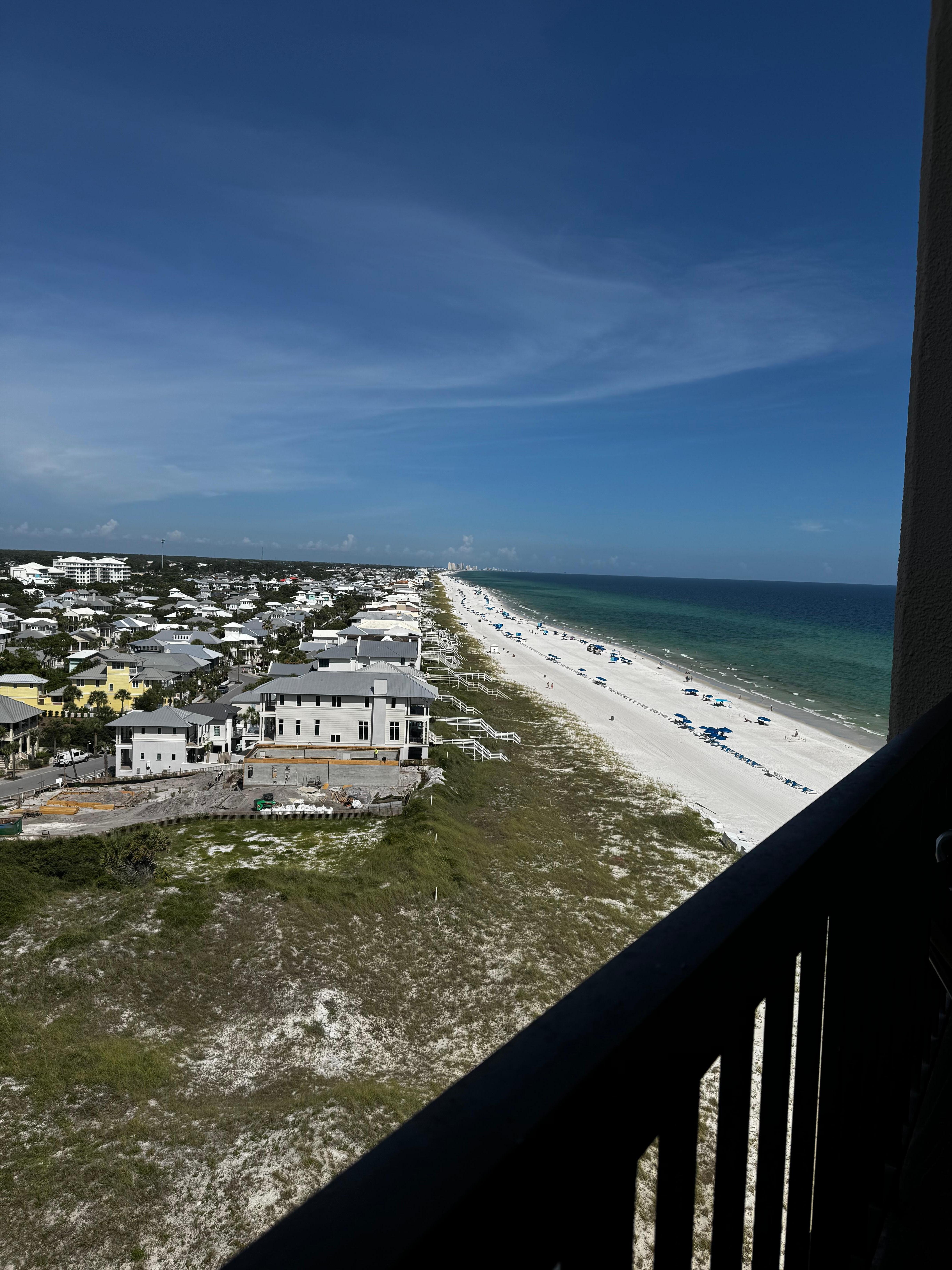 View from living room balcony. 