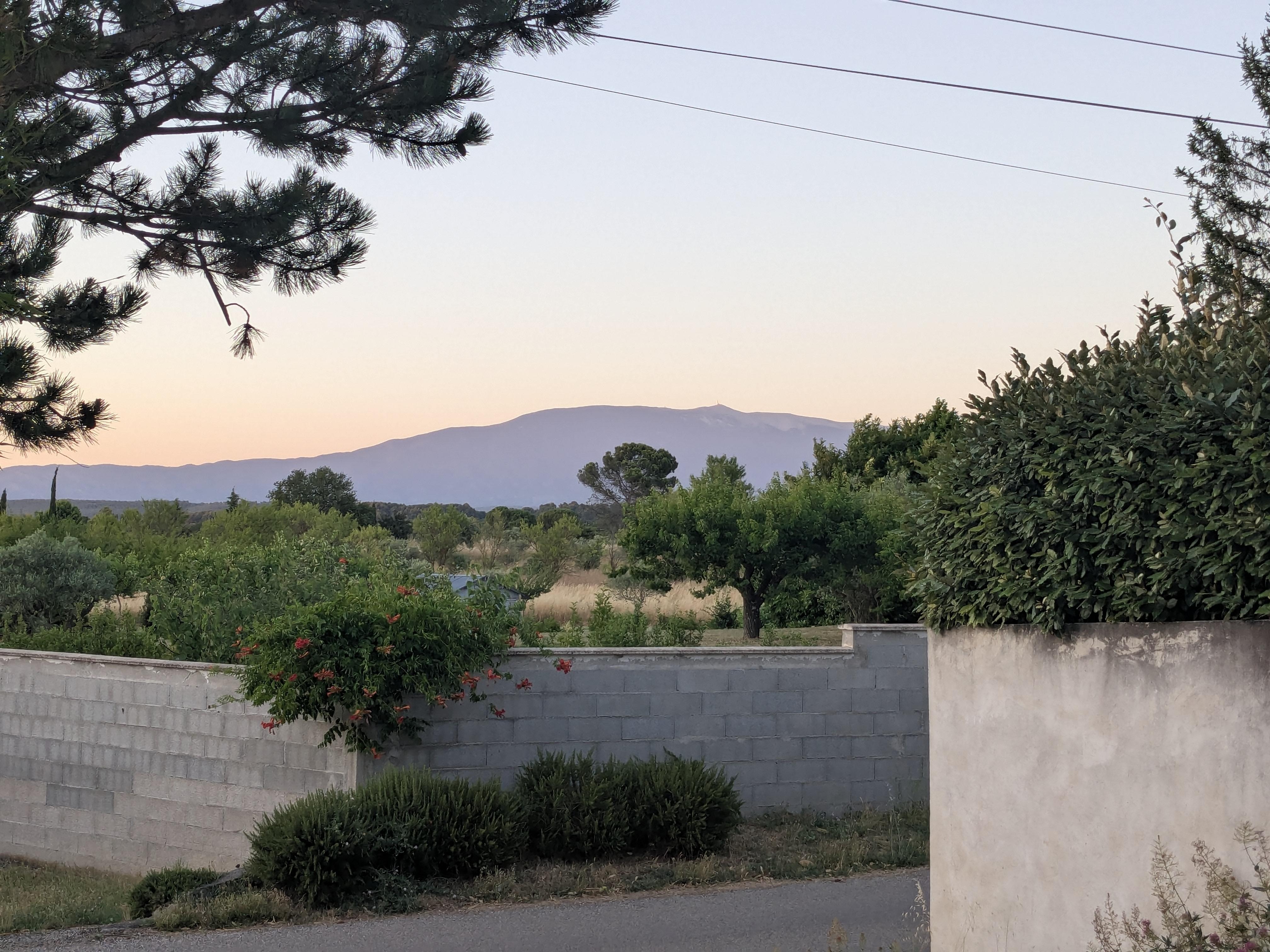 Uitzicht op de Mont Ventoux 