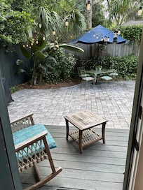 The back yard