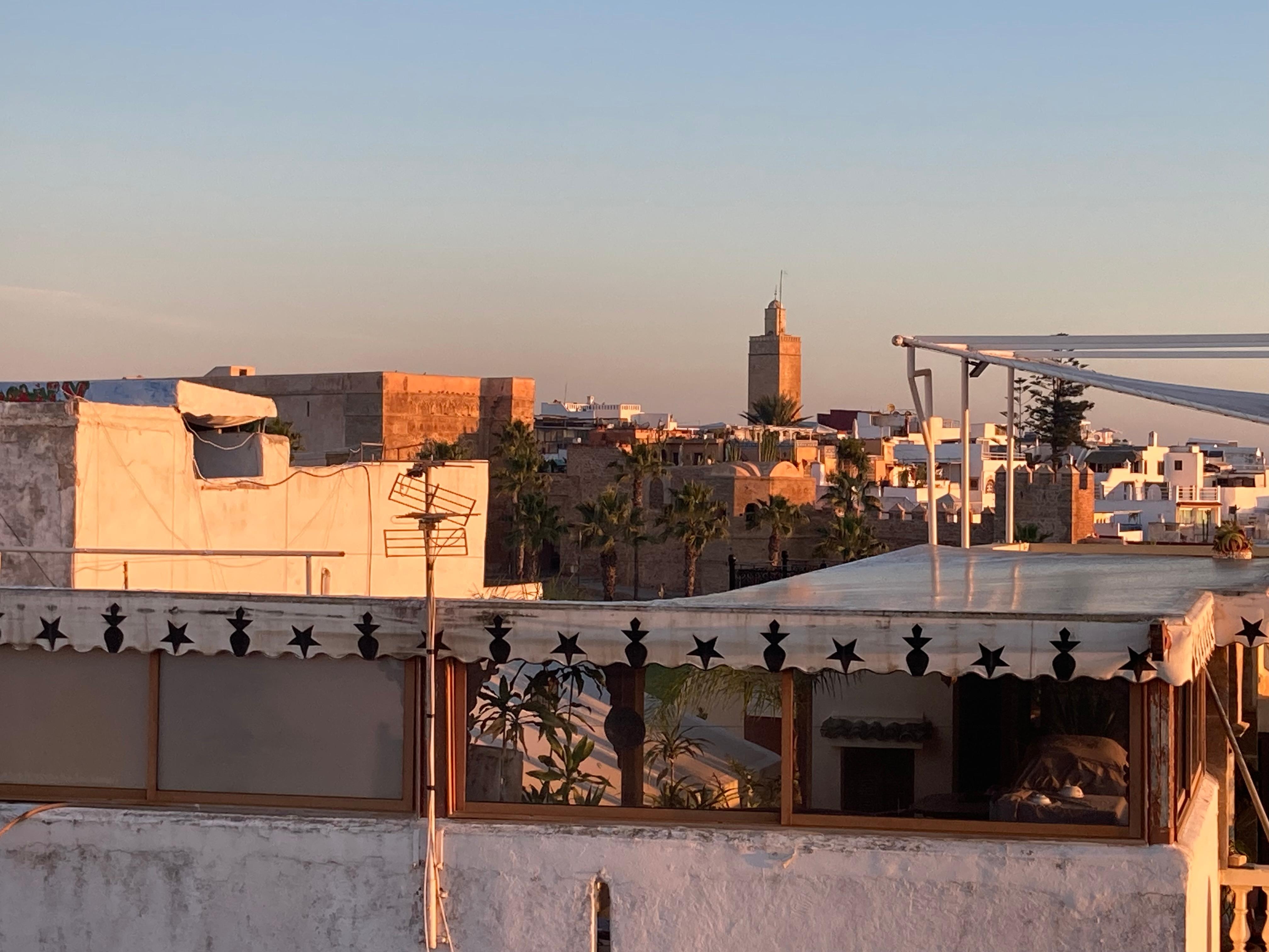 Terrasse surplombant rabat