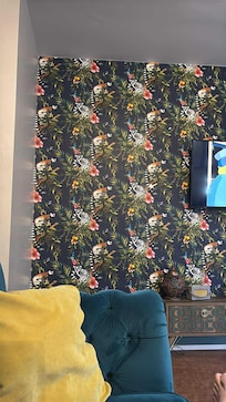 Living room wallpaper - love it!