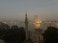 View of the peaceful Nile river when we arrived at 3am.