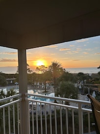 Another beautiful sunrise from the balcony.