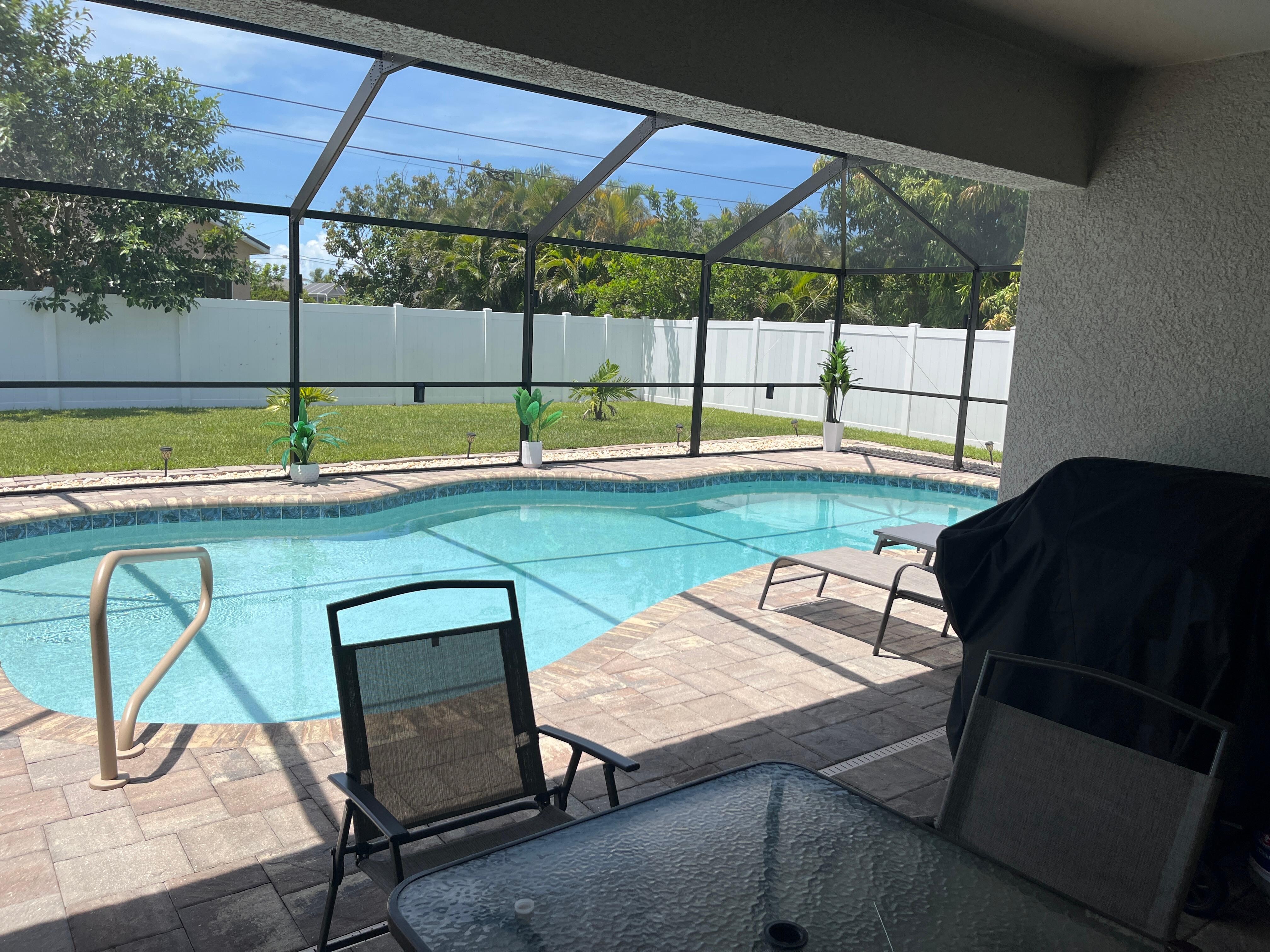 why you dirty at the beach when you already have a saltwater pool
