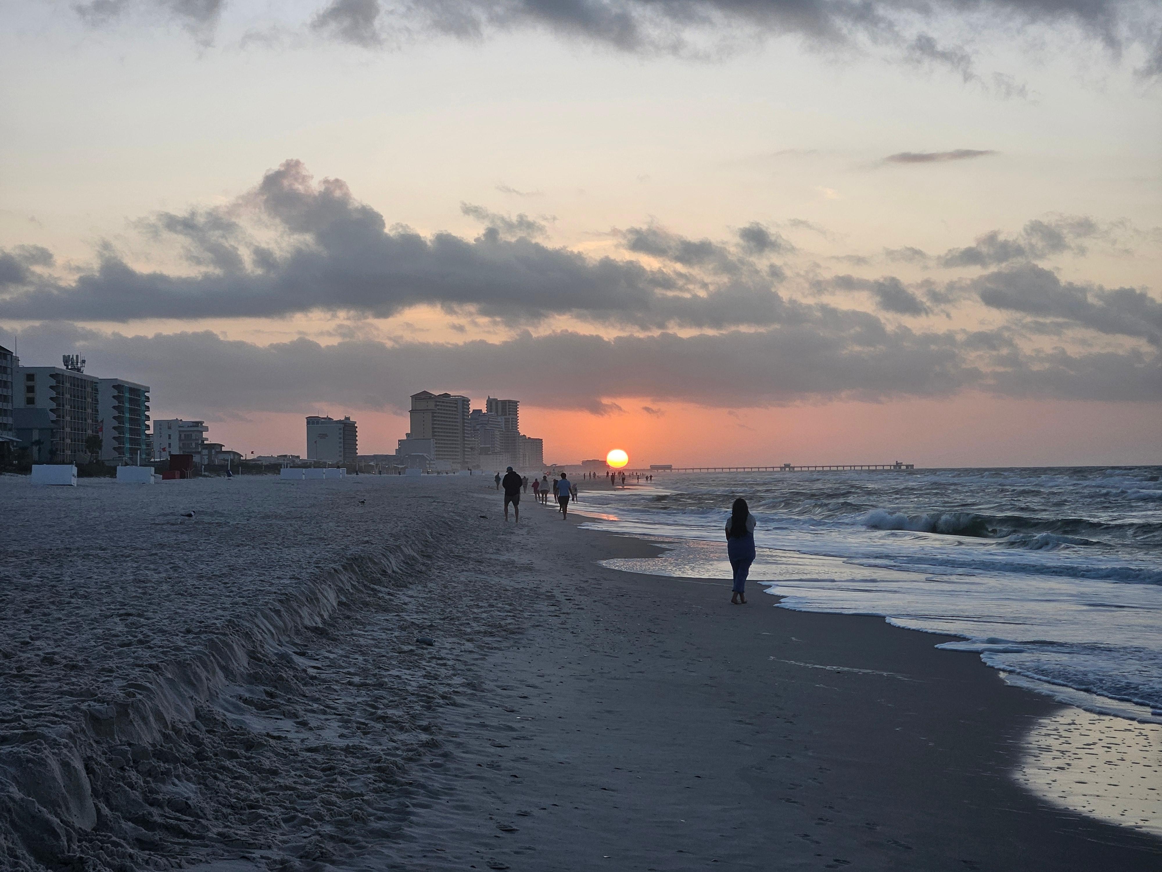 Walk 50 yards from the Condo to the Surf to watch the Sunrise. 