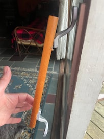 Broken handle on slider to deck.