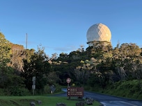 Cool National Guard radar station in the Waimea Canyon state park