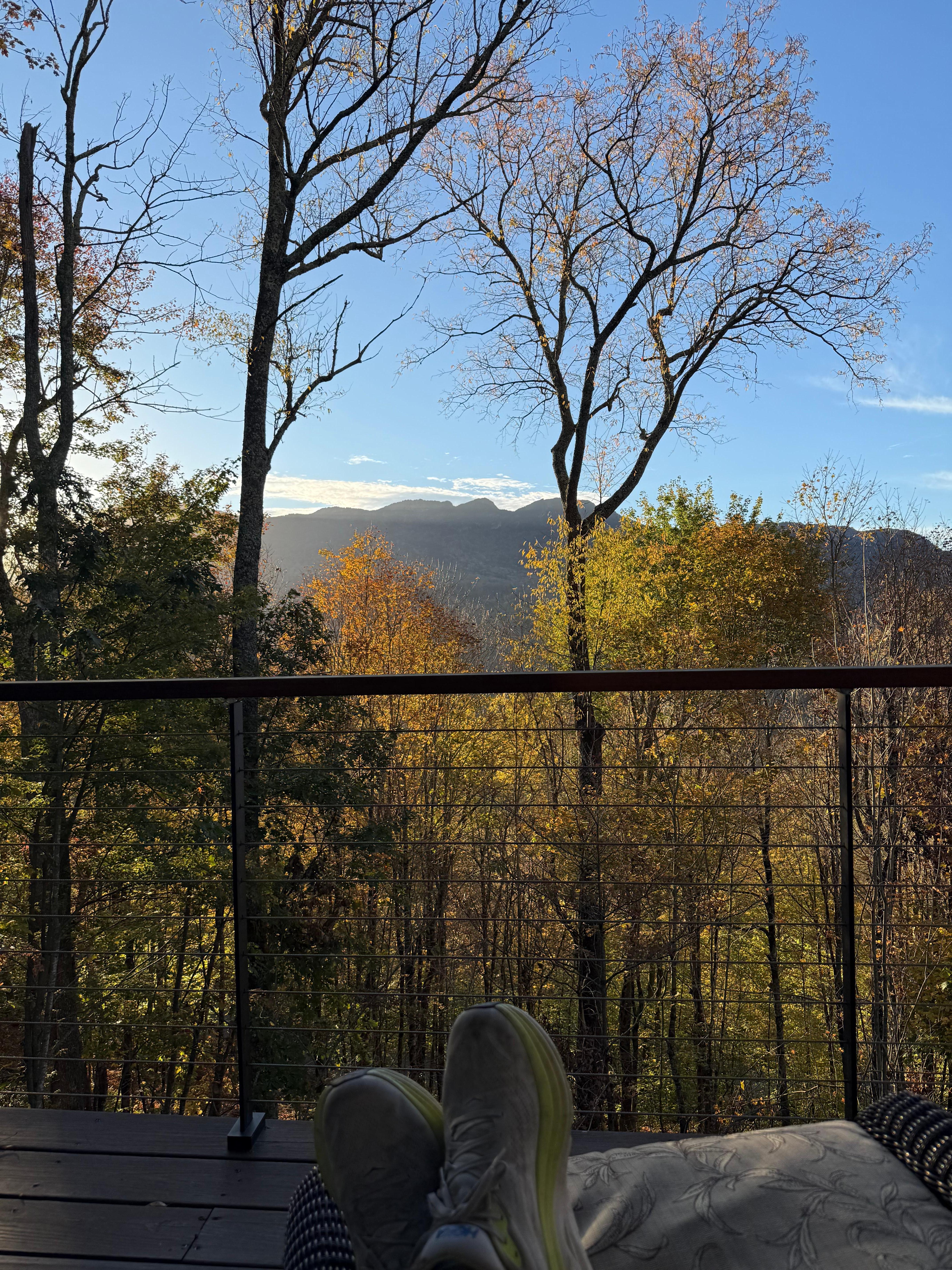 The view from the back deck.