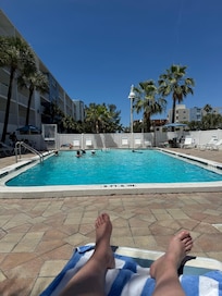 Enjoying the pool