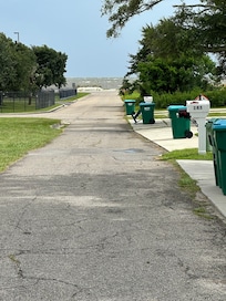 Just down the road from the beach. A quick 2 minute walk.