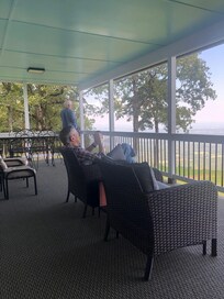 Nice view off the very large porch