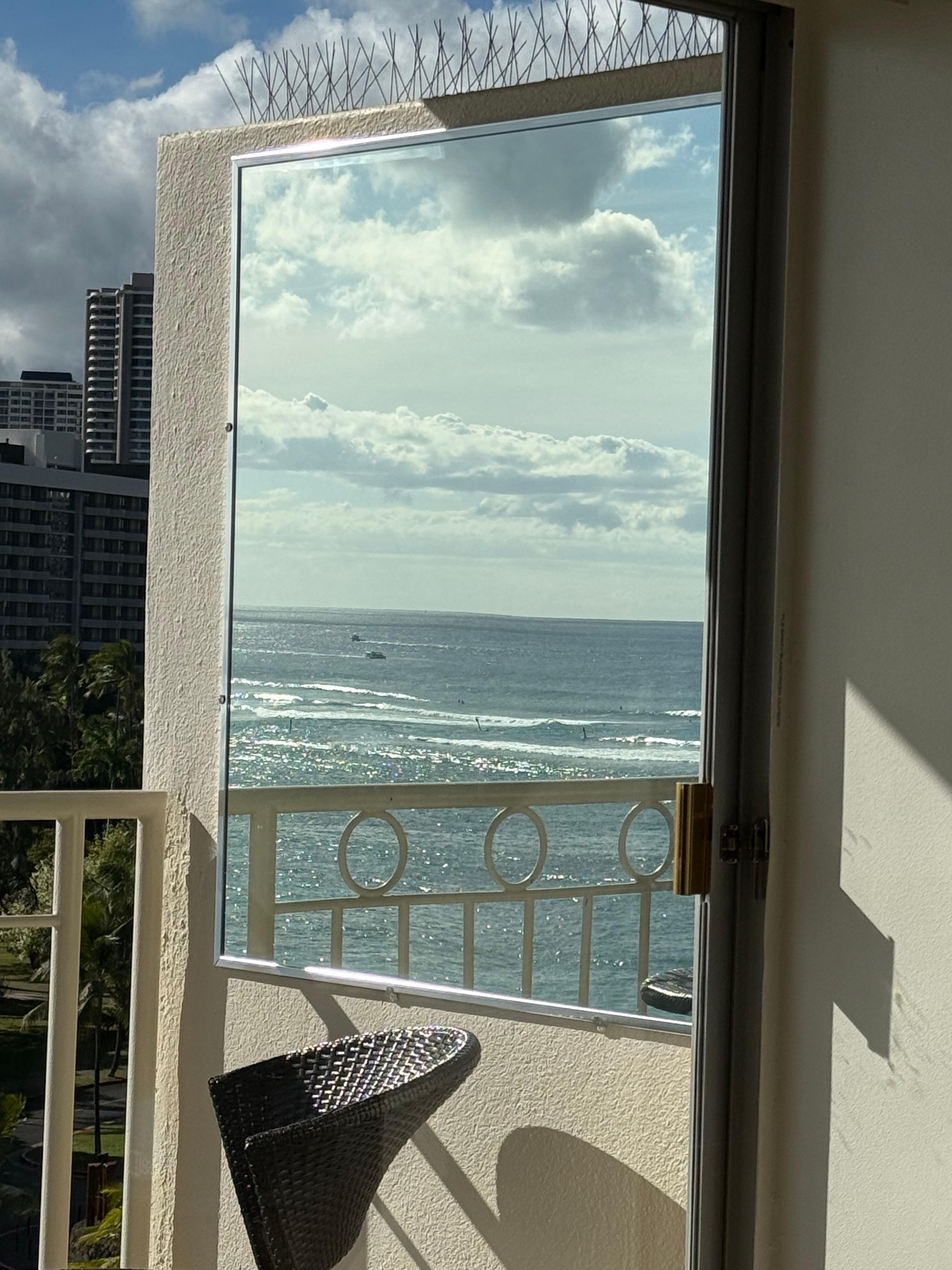 View from the bed