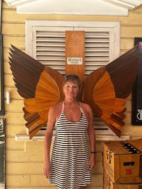 Beautiful statues on property!