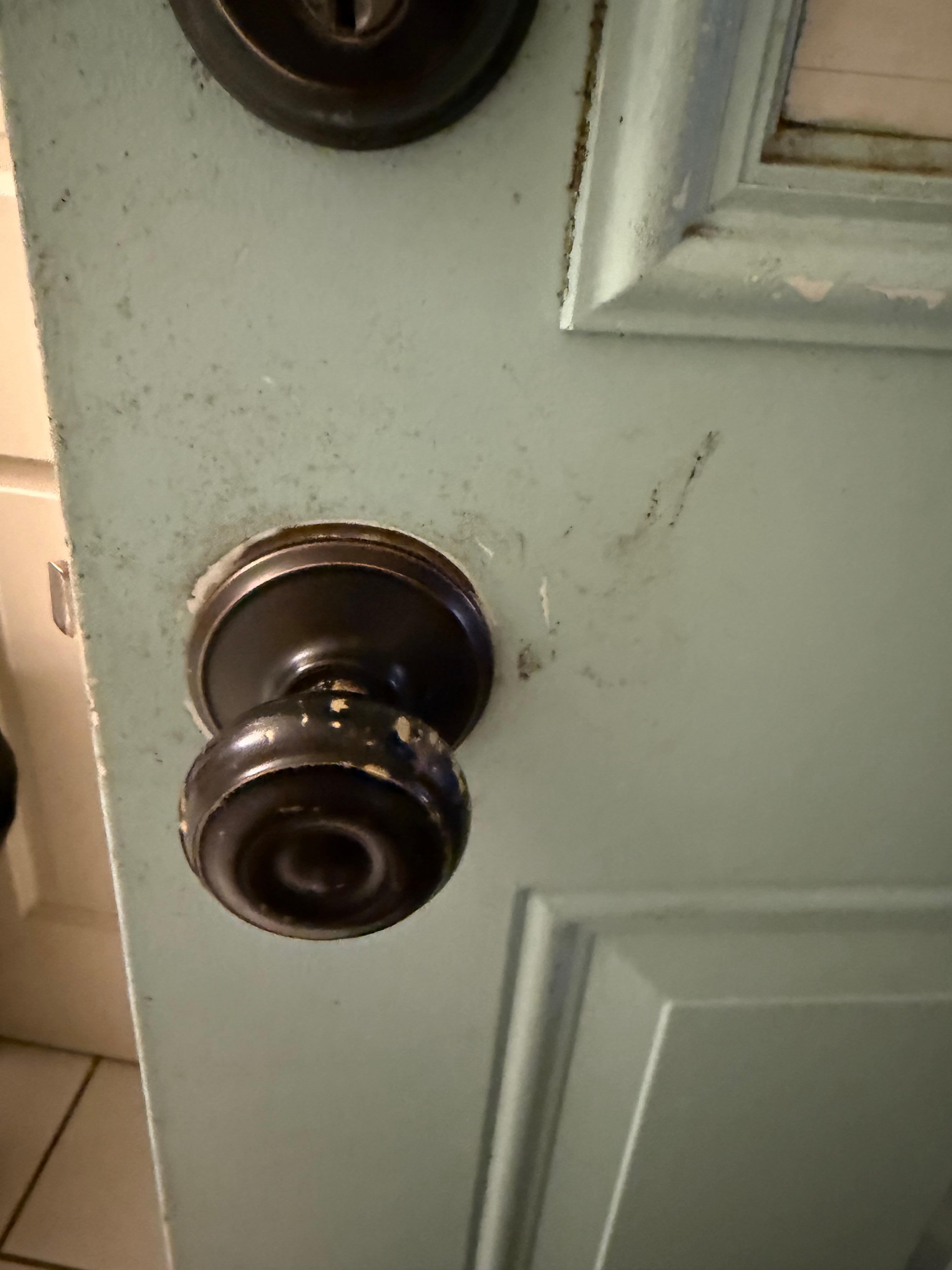 Garage entry door.  Yulk.