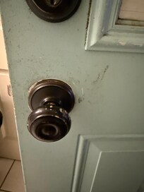 Garage entry door. Yulk.