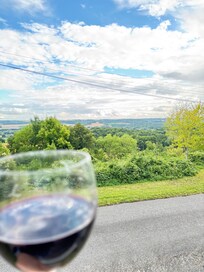 Blick vom Balkon