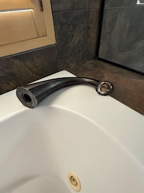 Indoor tub broken faucet never fixed