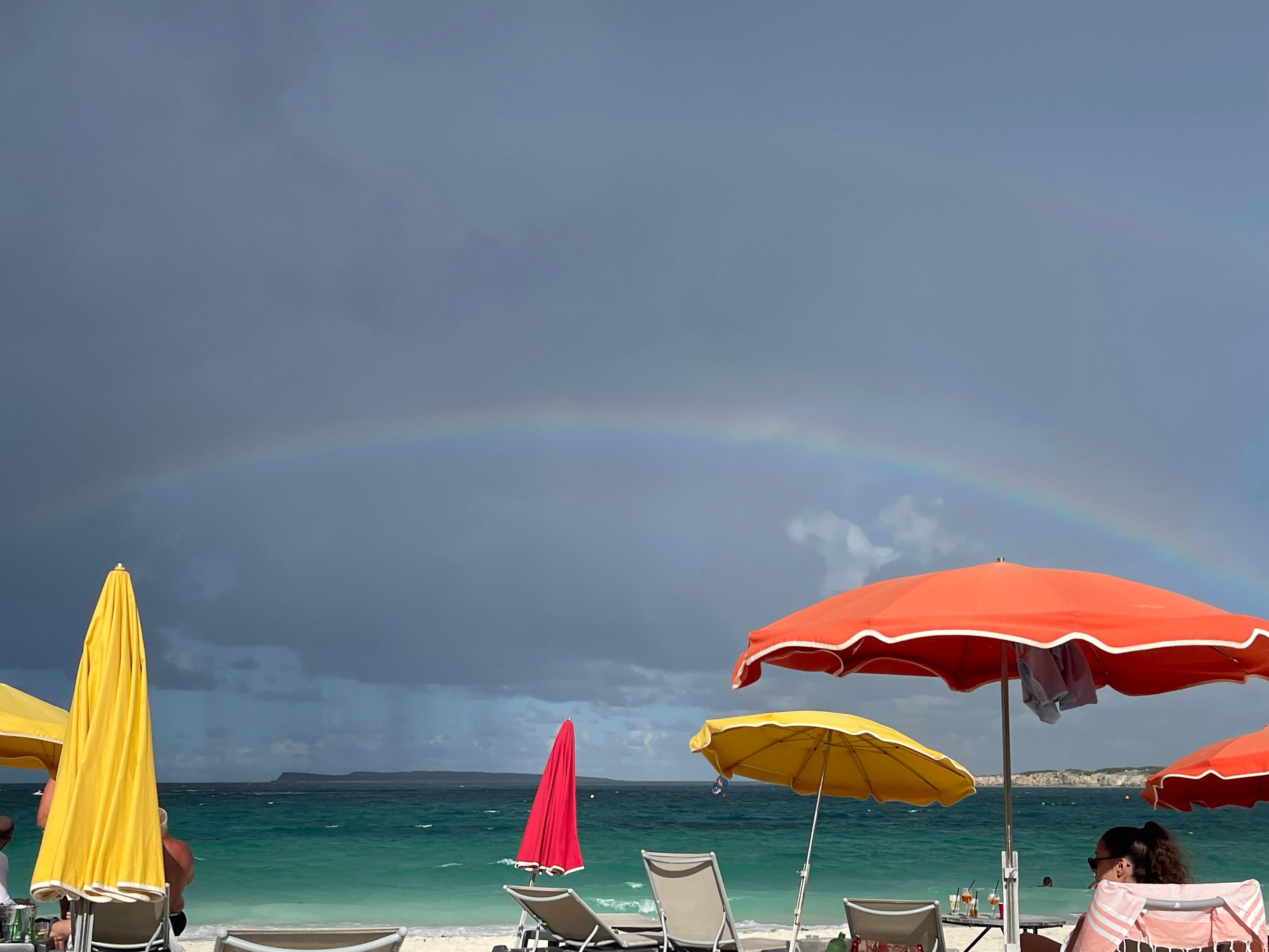 Rainbow from the beach