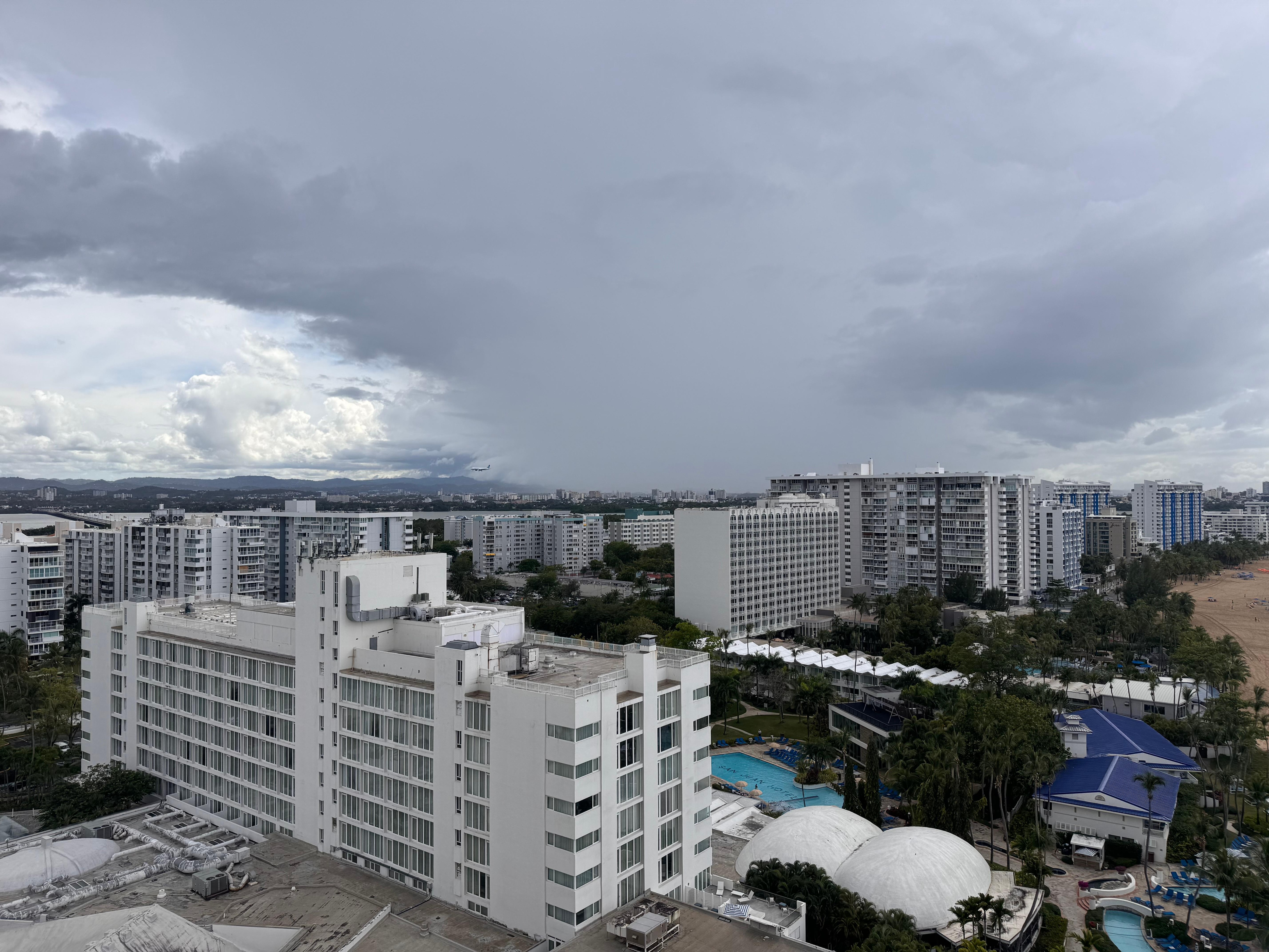 Balcony view of the area