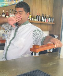 Mr Ojay with that Coffee shot 🐎🍻