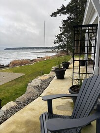 View from suite up coast to Qualicum Beach
