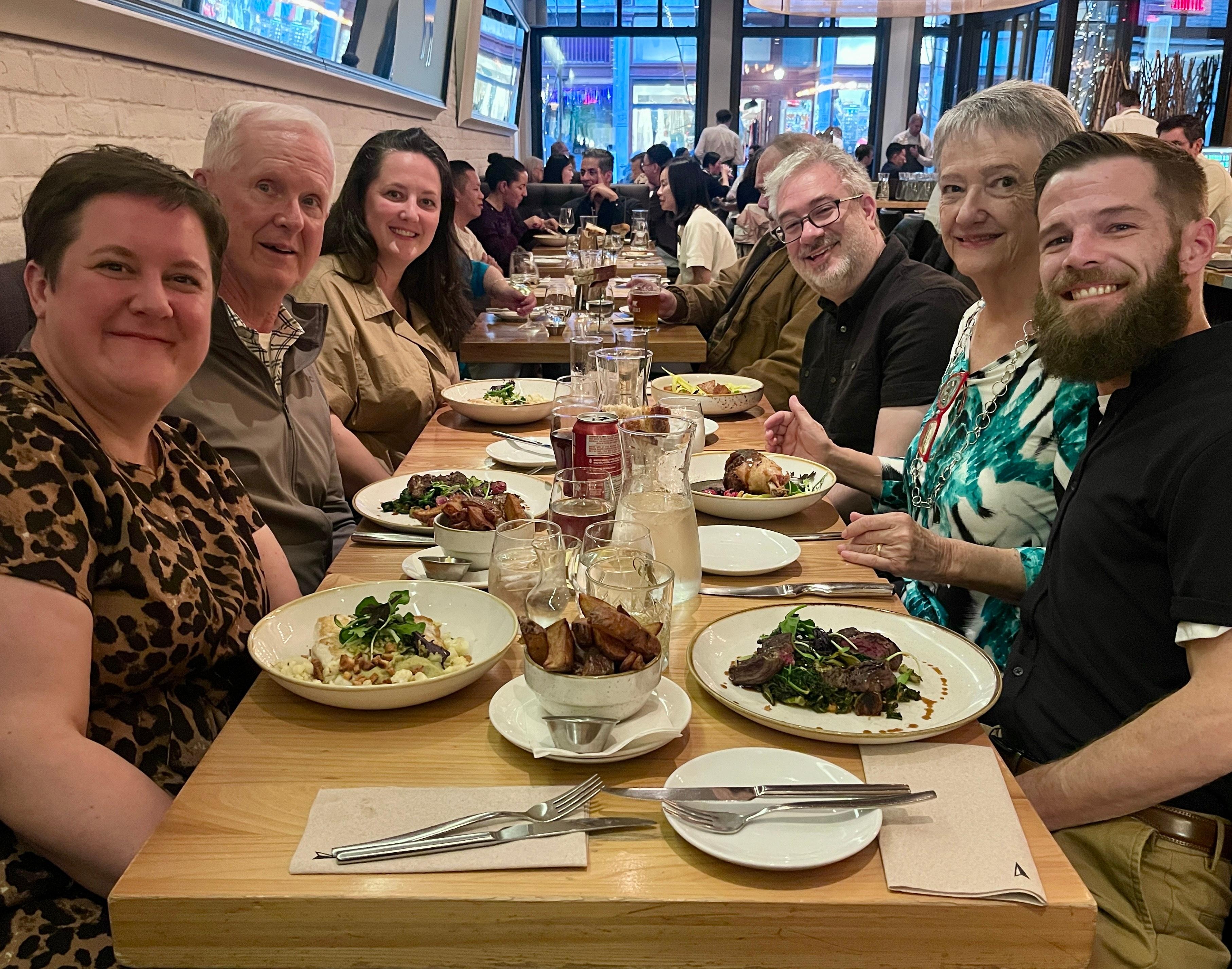 My wife's 75th Birthday, and our 55th Anniversary..with family