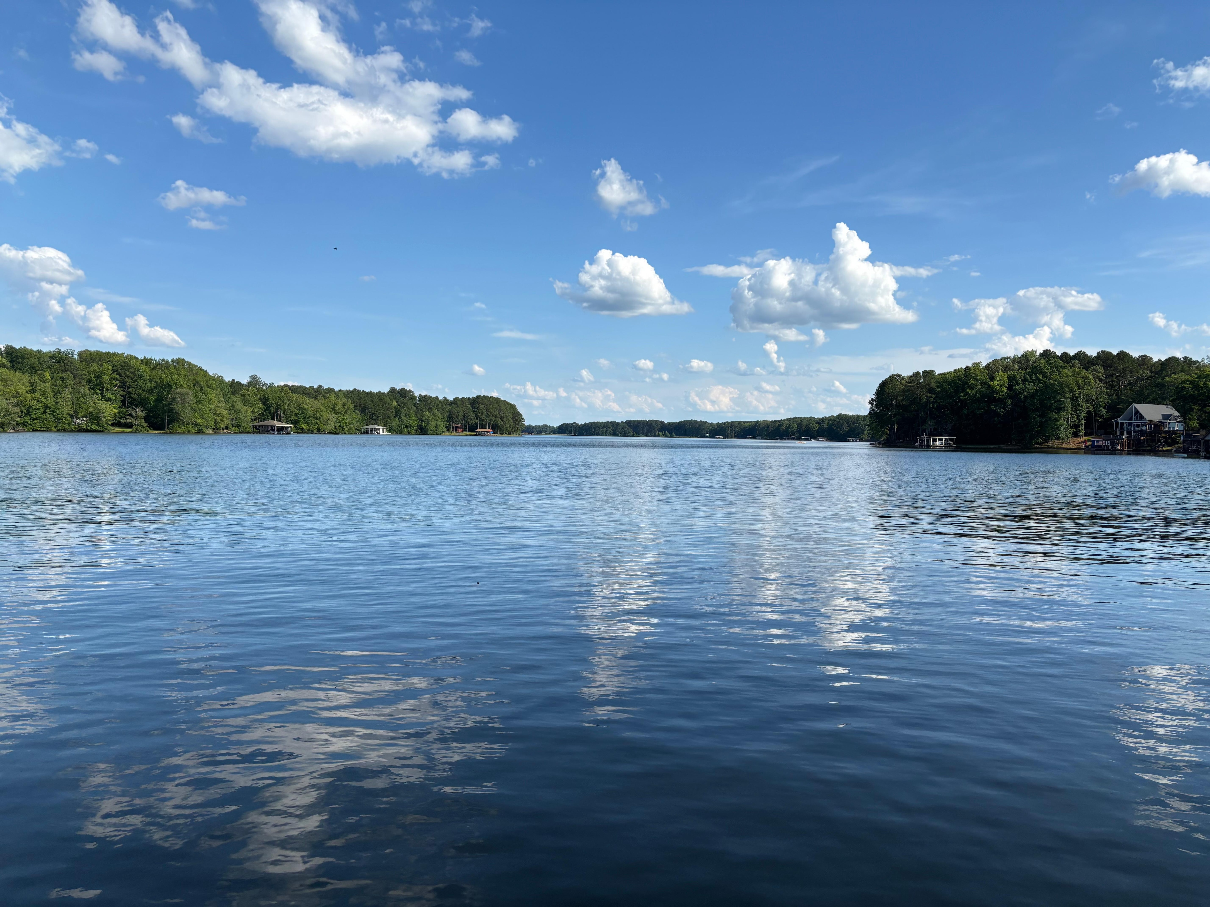 Lake view from the upper level of the dock 
