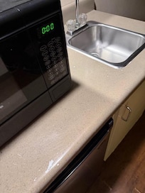 This counter has seen better days