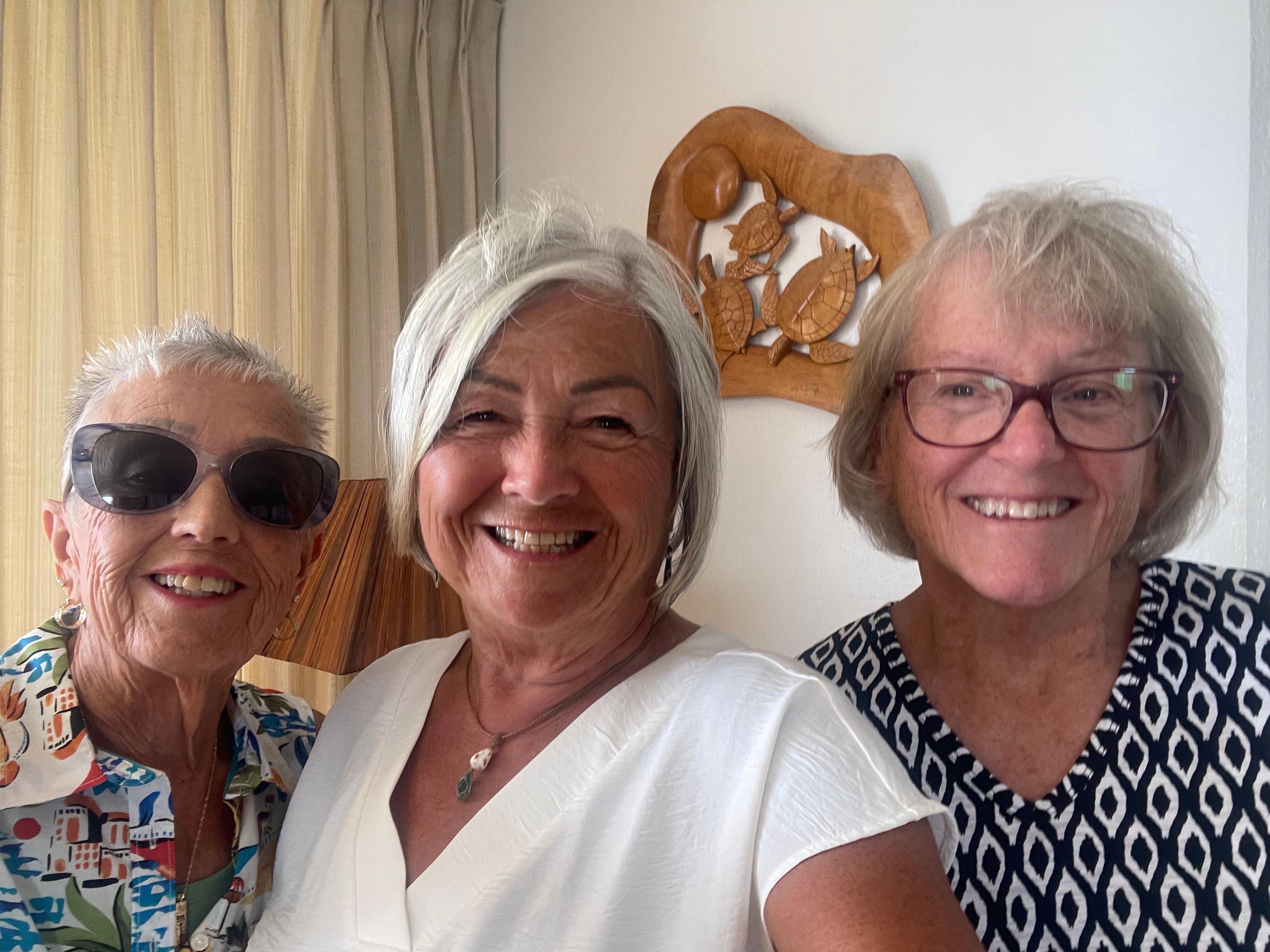 Marilyn, Gail, and Jackie. In our condo on last day 
