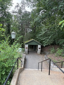 Breezeway to the natural bridge