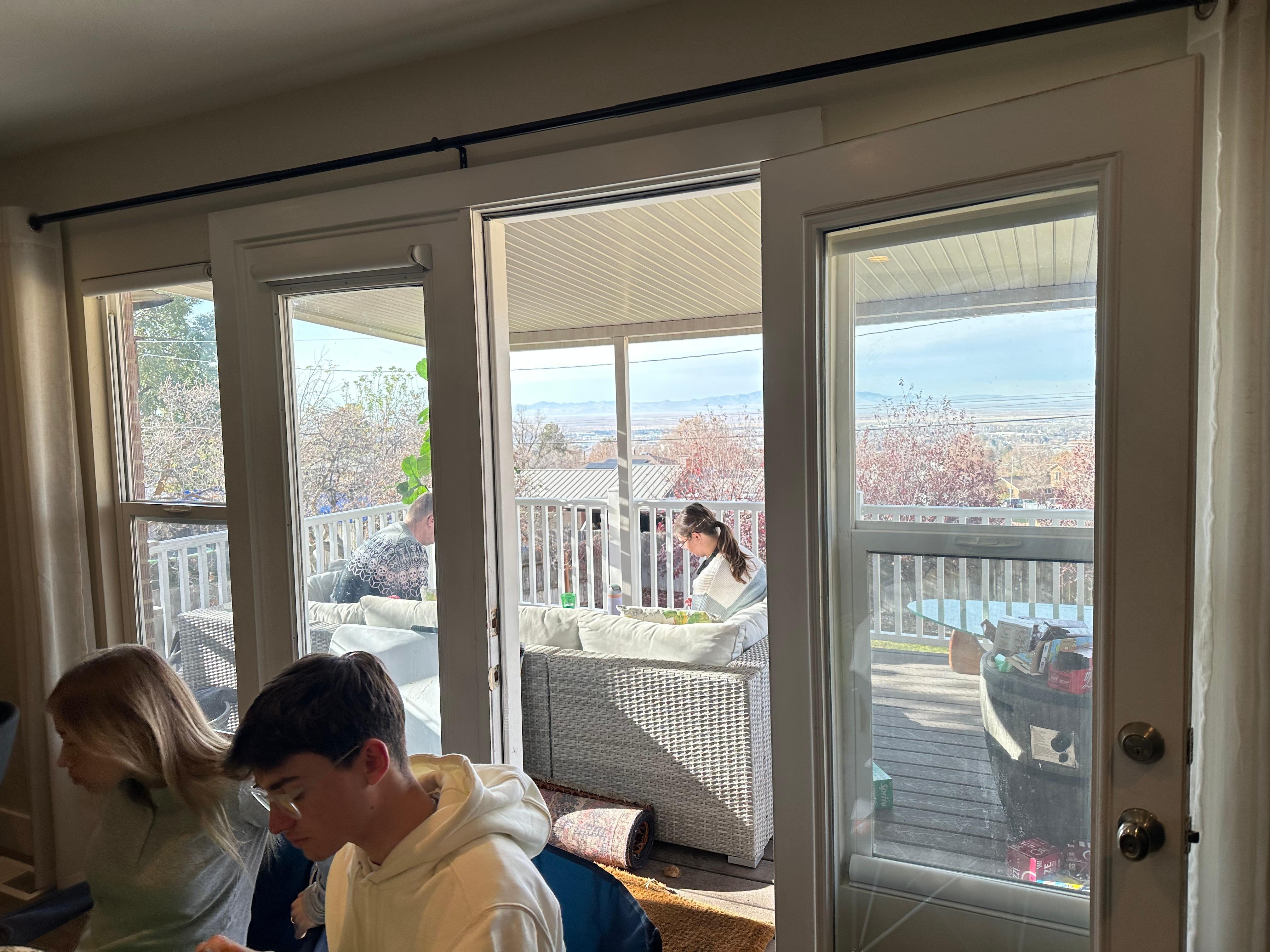 covered balcony extends living space