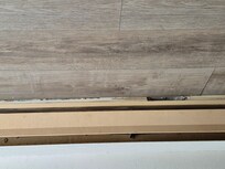 Looks like they didn't care this shows gaps between flooring and wall.