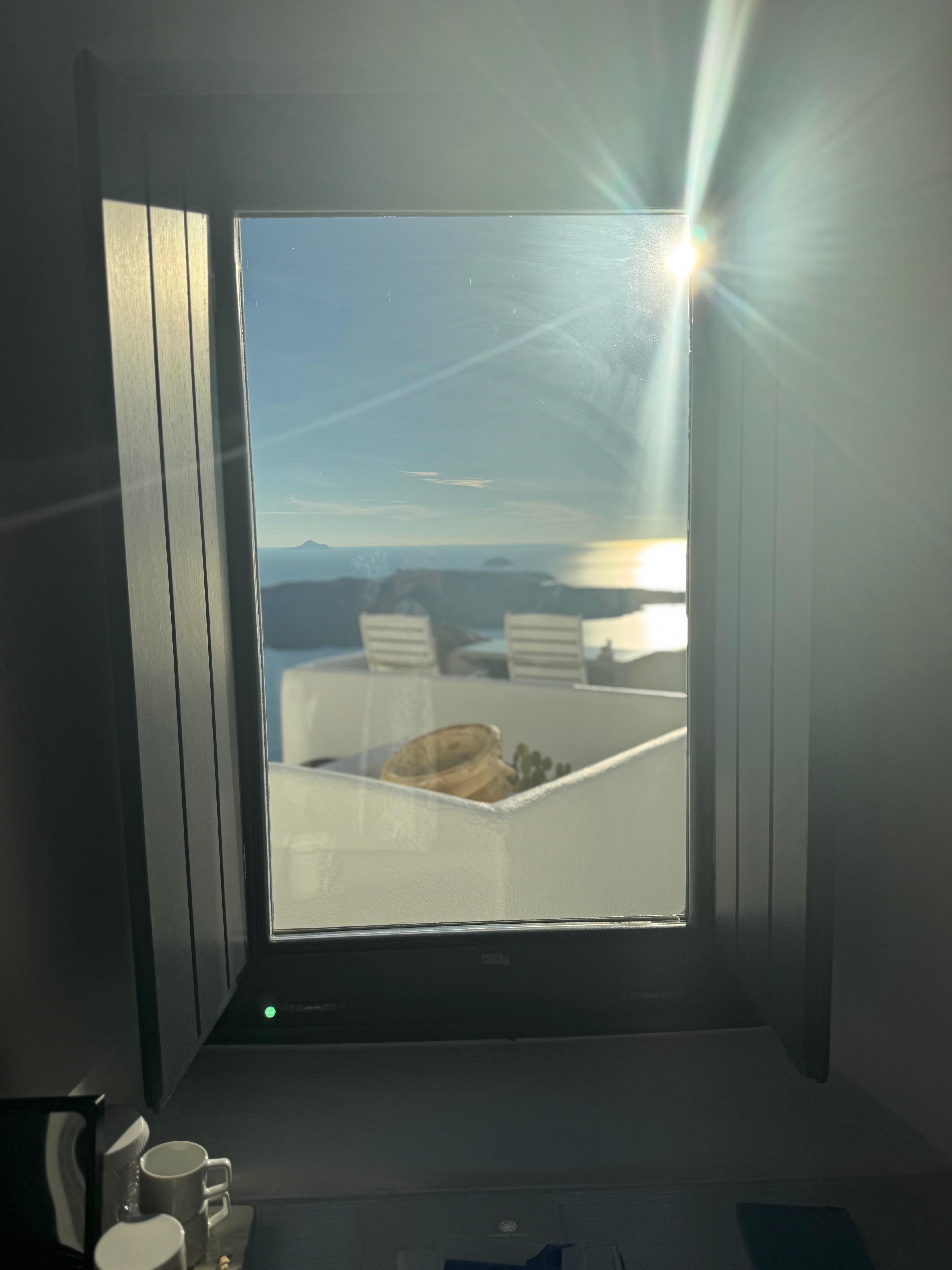 View from the bedroom window.