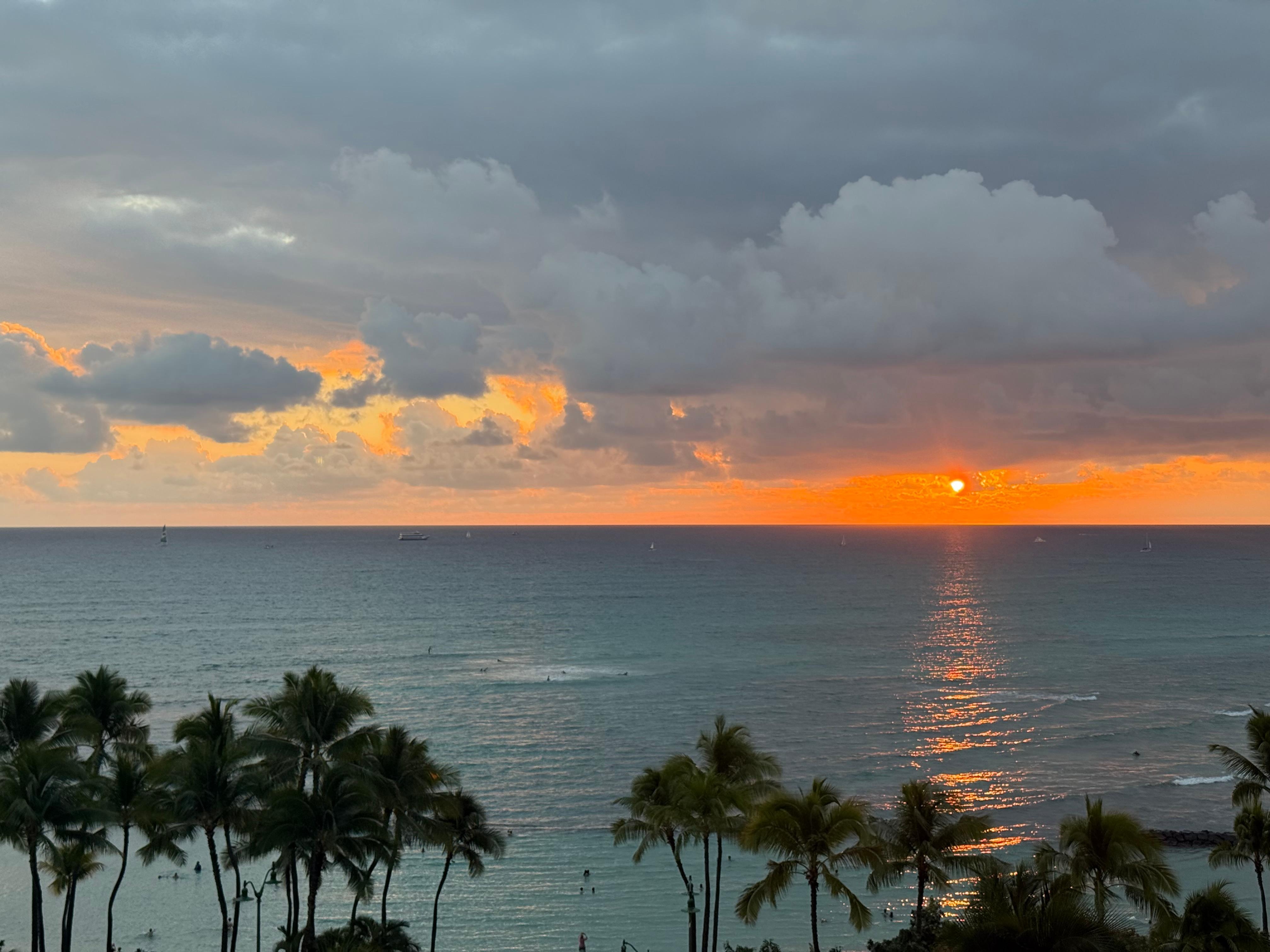 Stunning evening sunsets