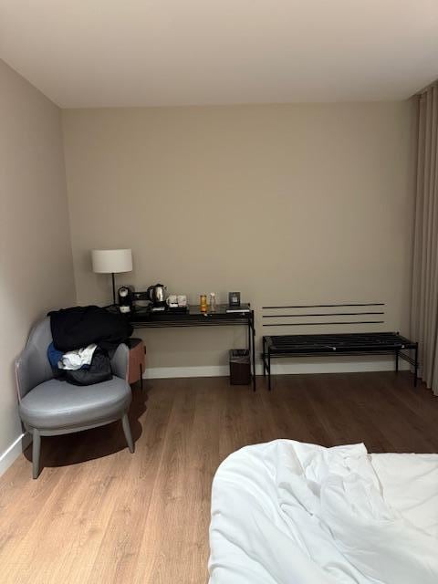 "Interior room" with zero natural light. This photo was taken at 11am! Complete darkness. 